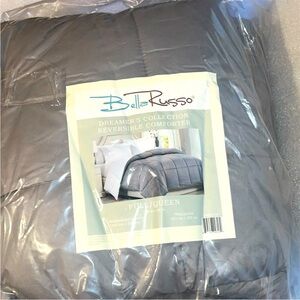 2 pc Bella Russo Dreamers Collection-A Reversible Comforter & A Flannel Throw